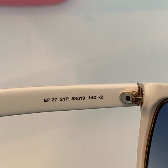 Emilio Pucci White and Blue Gradient Sunglasses